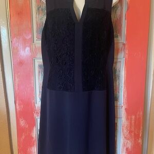 Ann Taylor navy blue dress size 12 new without tags